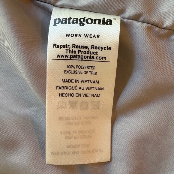 Patagonia Los Gatos salt gray Fleece Vest- fully lined- women’s medium - Picture 9 of 14